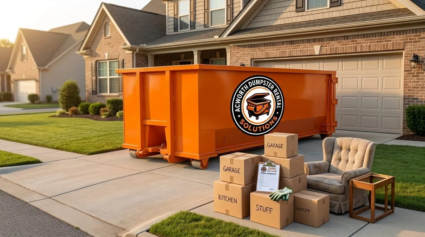 Dumpster rental in Powder Springs GA Roll-off dumpster rental serving Powder Springs, GA