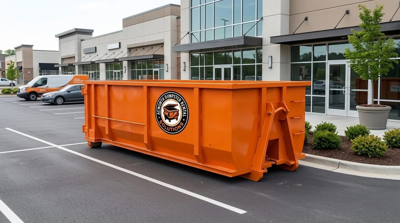 Dumpster rental in Woodstock GA Roll-off dumpster rental serving Woodstock, GA